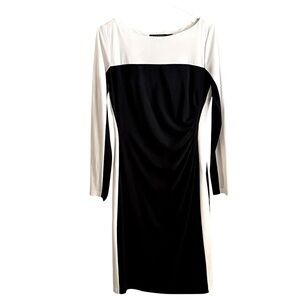 Lauren Ralph Lauren 2-Tone  Navy White Dress Green Label Size 8